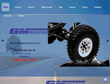 Tablet Screenshot of gmneumaticos.com.ar